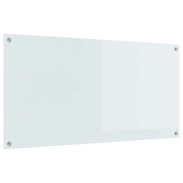 Vidaxl keuken spatscherm wit 120 x 60 cm gehard glas
