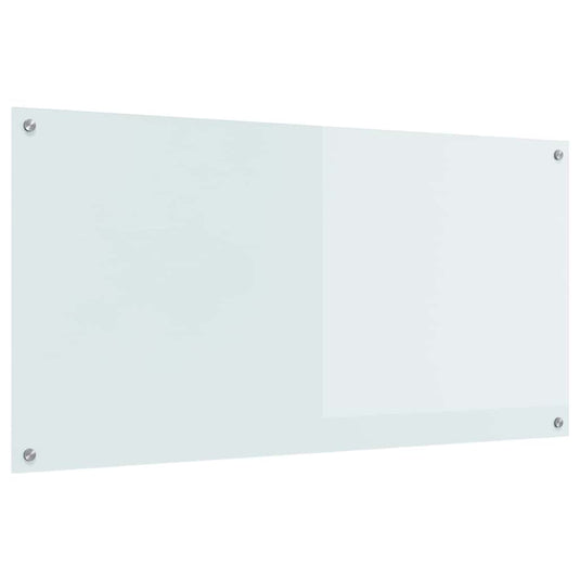 Vidaxl keuken spatscherm wit 120 x 60 cm gehard glas