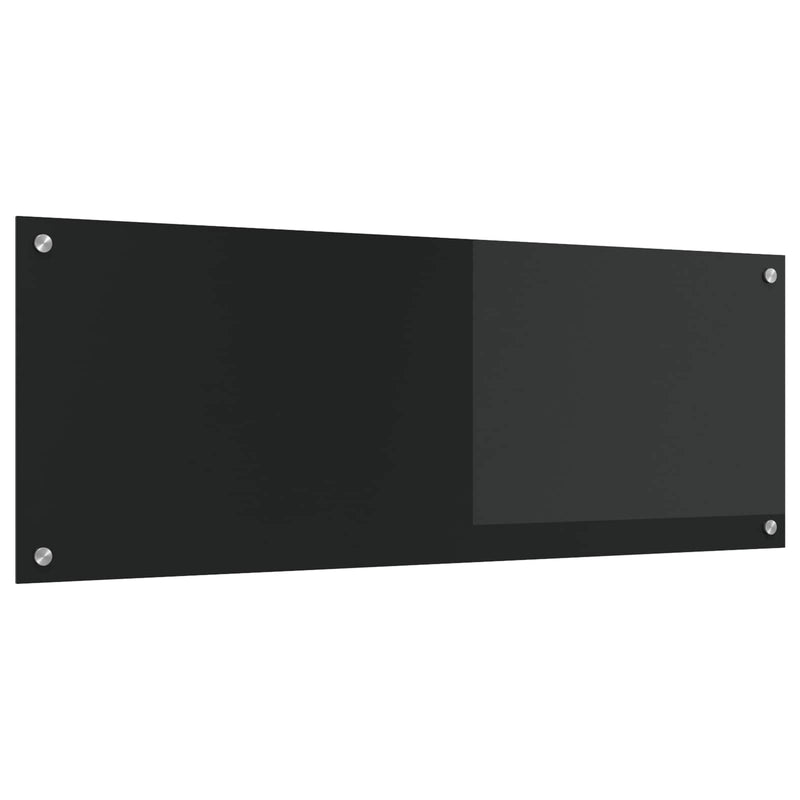 ギャラリービューアに画像をロードする, Vidaxl keuken spatscherm zwart 110 x 40 cm gehard glas
