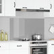 Vidaxl keuken spatscherm lichtgrijs 110 x 60 cm gehard glas