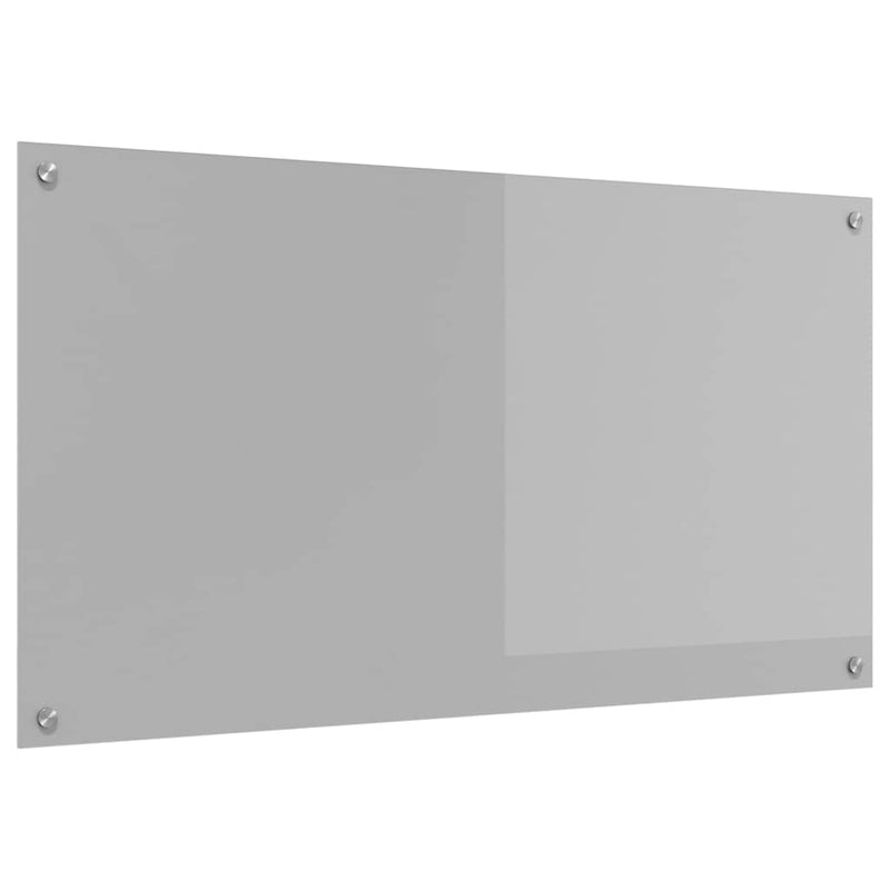 Afbeelding laden in galerijviewer, Vidaxl keuken spatscherm lichtgrijs 110 x 60 cm gehard glas
