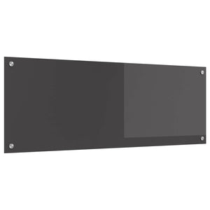 Vidaxl keuken spatscherm donkergrijs 110 x 40 cm gehard glas