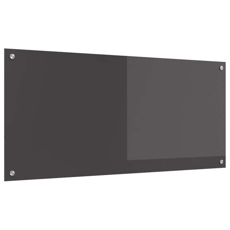 Afbeelding laden in galerijviewer, Vidaxl keuken spatscherm donkergrijs 110 x 50 cm gehard glas
