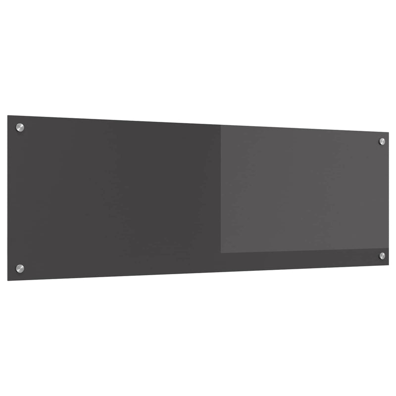 Afbeelding laden in galerijviewer, Vidaxl keukenachterwand donkergrijs 120 x 40 cm gehard glas
