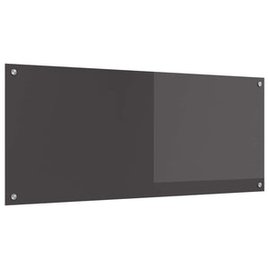 Vidaxl keuken spatscherm donkergrijs 120 x 50 cm gehard glas