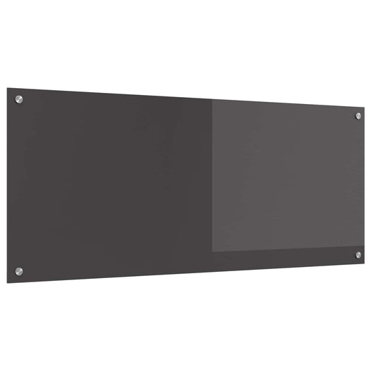 Vidaxl keuken spatscherm donkergrijs 120 x 50 cm gehard glas