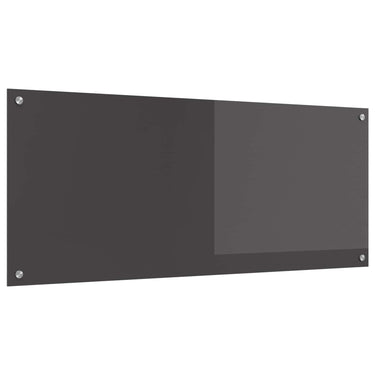 Vidaxl keuken spatscherm donkergrijs 120 x 50 cm gehard glas