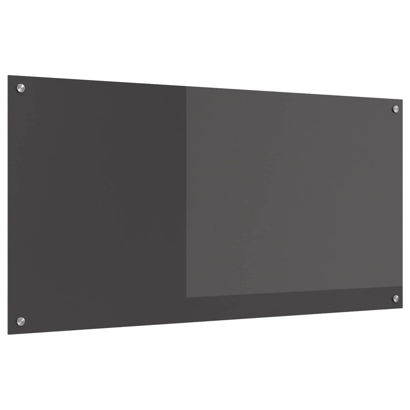 Chargez l'image dans la visionneuse de la galerie, Vidaxl keuken spatscherm donkergrijs 120 x 60 cm gehard glas
