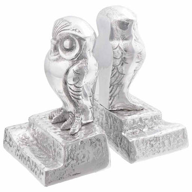 Vidaxl boekensteunen 2 pcs zilver 12 x 9 x 19 cm aluminium