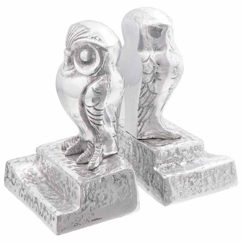 ギャラリービューアに画像をロードする, Vidaxl boekensteunen 2 pcs zilver 12 x 9 x 19 cm aluminium
