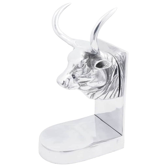 Vidaxl boekensteunen 2 pcs zilver 17 x 15 x 27 cm aluminium