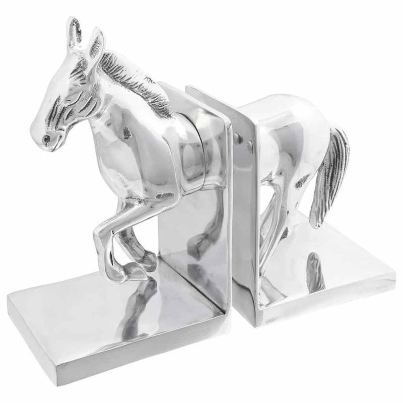 ギャラリービューアに画像をロードする, Vidaxl boekensteunen 2 pcs zilver 11 x 14 x 25 cm aluminium
