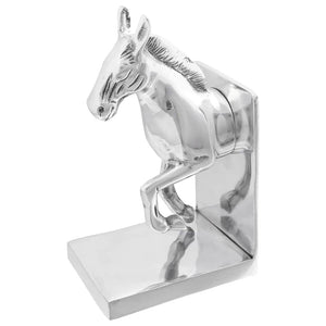 Vidaxl boekensteunen 2 pcs zilver 11 x 14 x 25 cm aluminium