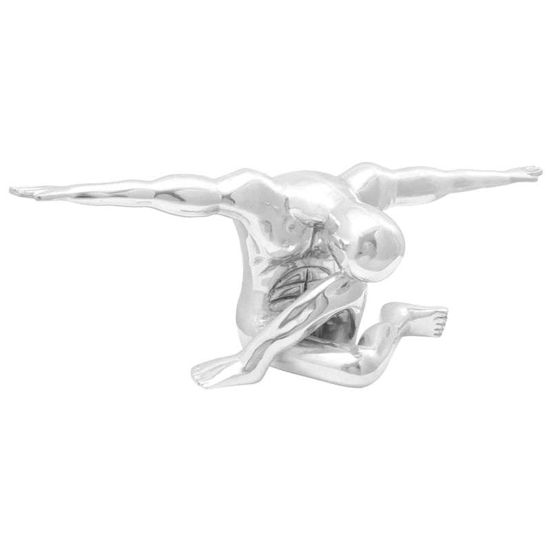 Chargez l'image dans la visionneuse de la galerie, Vidaxl sculptuur zilver 91,5 x 32 x 33 cm aluminium
