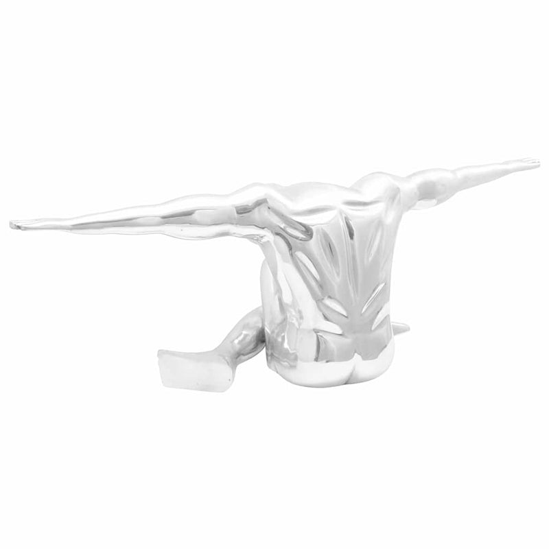 Chargez l'image dans la visionneuse de la galerie, Vidaxl sculptuur zilver 91,5 x 32 x 33 cm aluminium
