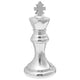 Vidaxl beelden 2 pcs zilver 17 x 17 x 42 cm aluminium