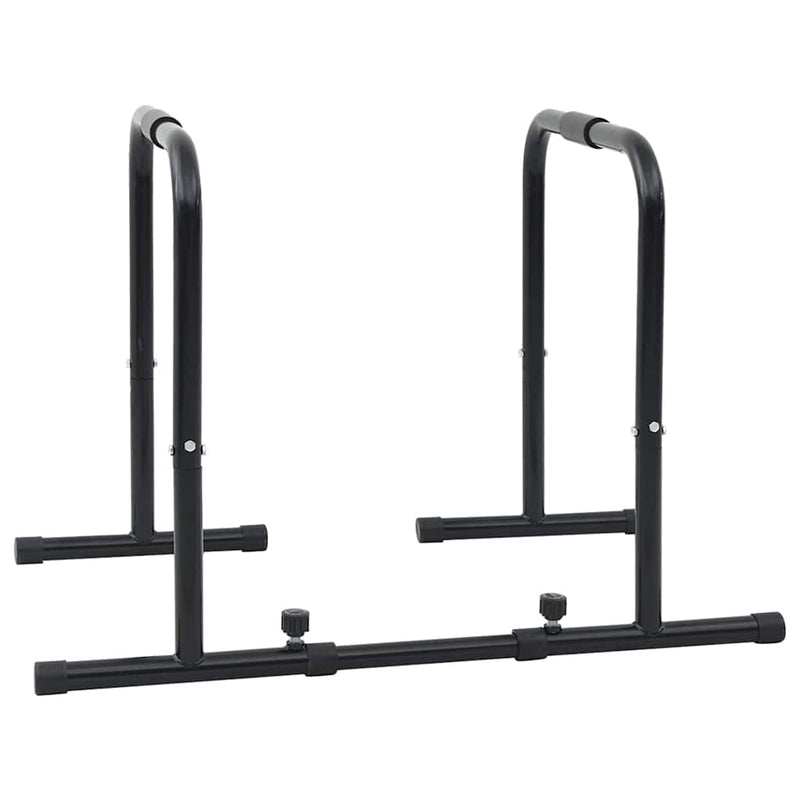 Afbeelding laden in galerijviewer, Vidaxl dip bar zwart 116 x 66 x 74,5 cm gepoedercoat staal
