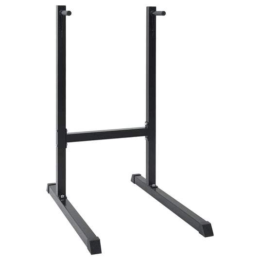 Vidaxl dip station zwart 103.5 x 66.5 x 121.5 cm gepoedercoat staal