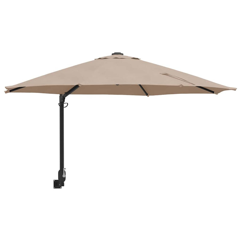 ギャラリービューアに画像をロードする, Vidaxl tuinparasol taupe 248 x 248 x 148 cm polyester en staal
