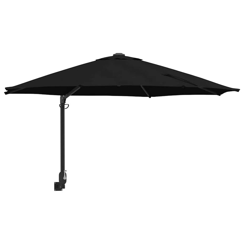 ギャラリービューアに画像をロードする, Vidaxl tuinparasol zwart 248 x 248 x 148 cm polyester en staal
