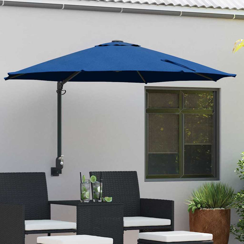 ギャラリービューアに画像をロードする, Vidaxl tuinparasol azurblauw 248 x 248 x 148 cm polyester en staal
