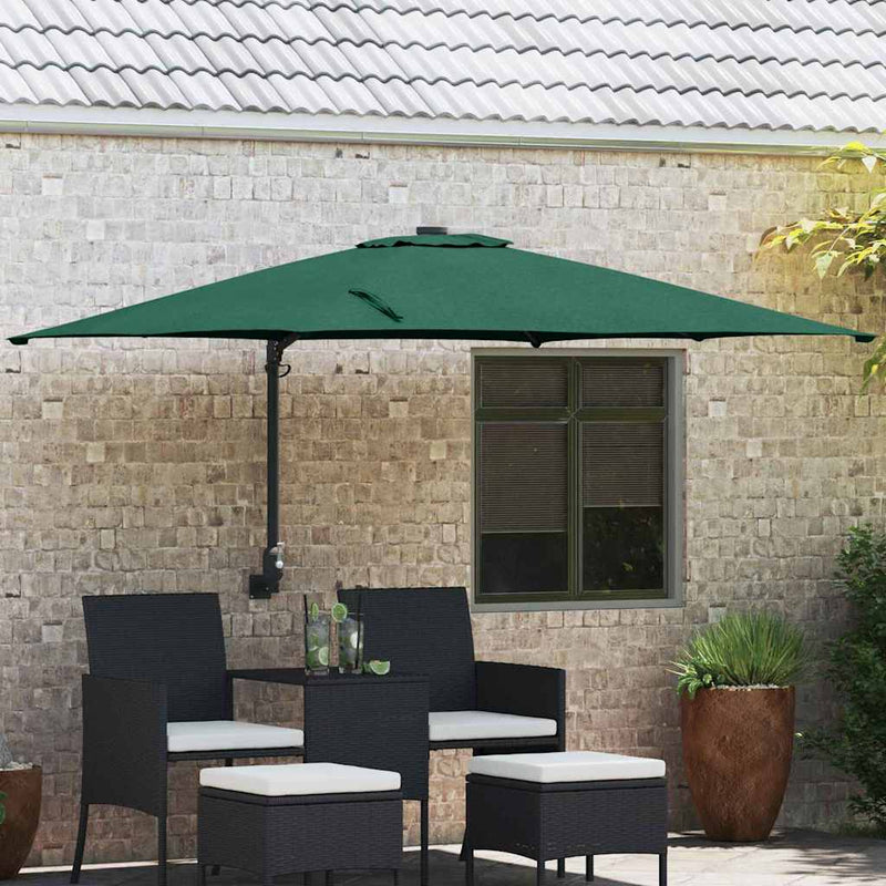 ギャラリービューアに画像をロードする, Vidaxl tuinparasol groen 248,5 x 247,5 x 160 cm polyester en staal
