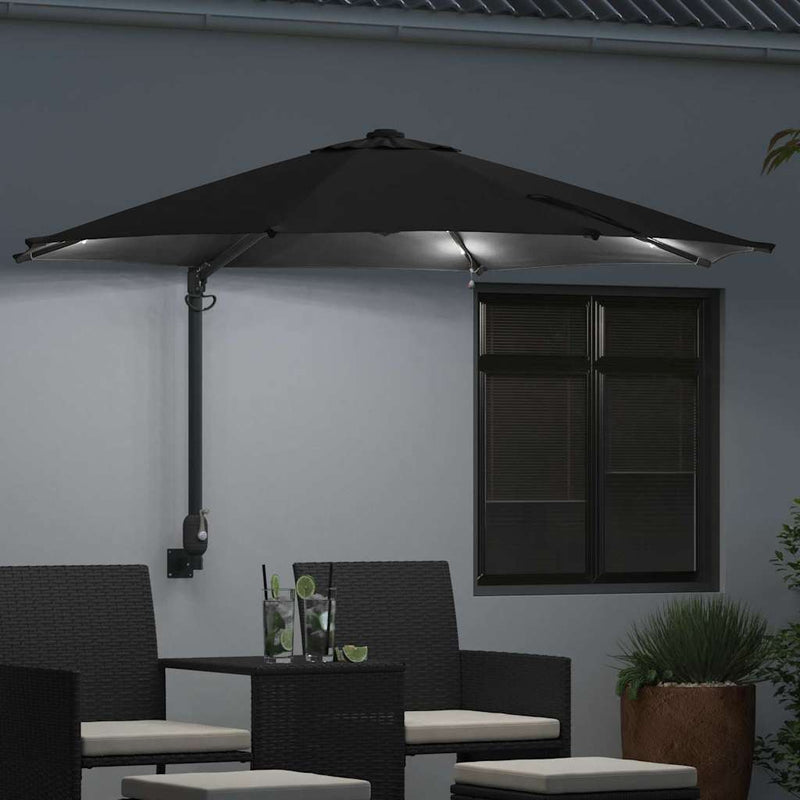ギャラリービューアに画像をロードする, Vidaxl tuinparasol zwart 248 x 248 x 148 cm polyester en staal

