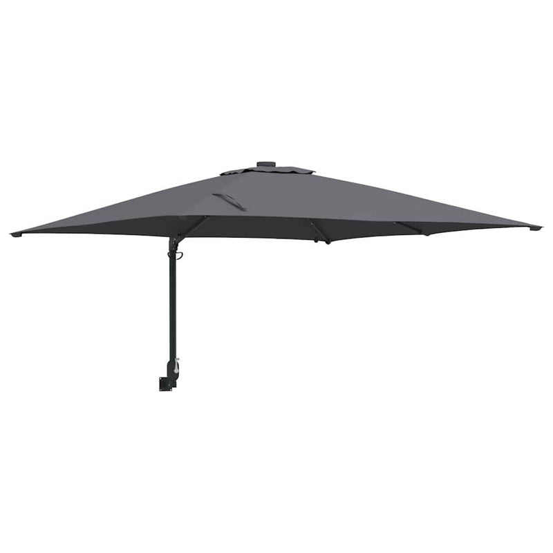 Chargez l'image dans la visionneuse de la galerie, Vidaxl tuinparasol antraciet 248,5 x 247,5 x 160 cm polyester en staal
