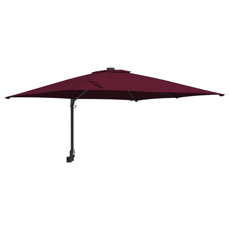 ギャラリービューアに画像をロードする, Vidaxl tuinparasol bordeaux rood 248,5 x 247,5 x 160 cm
