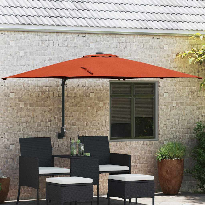 Chargez l'image dans la visionneuse de la galerie, Vidaxl tuinparasol terracotta 248,5 x 247,5 x 160 cm
