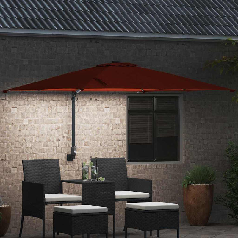 Chargez l'image dans la visionneuse de la galerie, Vidaxl tuinparasol terracotta 248,5 x 247,5 x 160 cm
