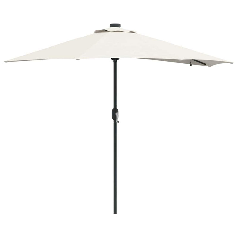 Chargez l'image dans la visionneuse de la galerie, Vidaxl tuinparasol zand 294 x 150 x 223 cm polyester en staal
