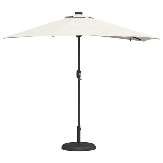 Vidaxl tuinparasol zand 294 x 150 x 223 cm polyester en staal