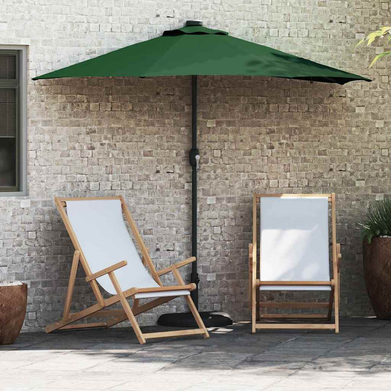 ギャラリービューアに画像をロードする, Vidaxl tuinparasol groen 294 x 150 x 223 cm polyester en staal
