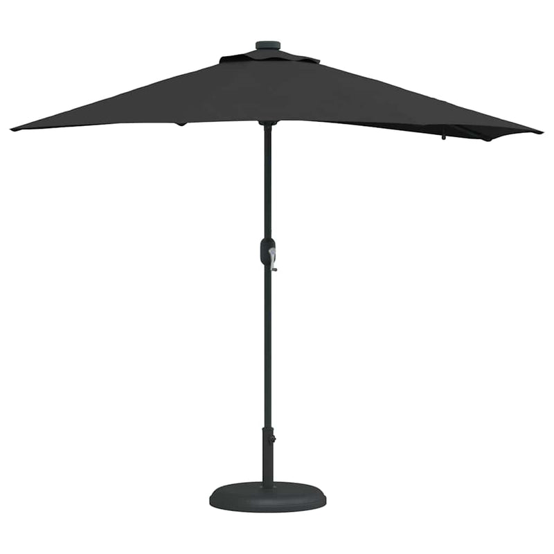 ギャラリービューアに画像をロードする, Vidaxl tuinparasol zwart 294 x 150 x 223 cm polyester en staal
