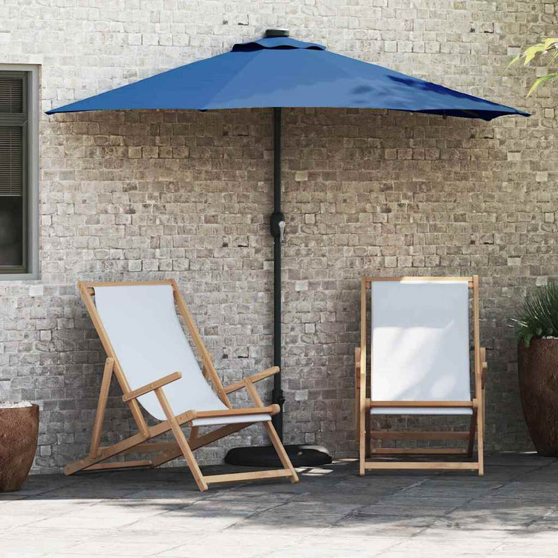 ギャラリービューアに画像をロードする, Vidaxl tuinparasol azurblauw 294 x 150 x 223 cm polyester en staal

