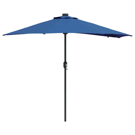 Vidaxl tuinparasol azurblauw 294 x 150 x 223 cm polyester en staal
