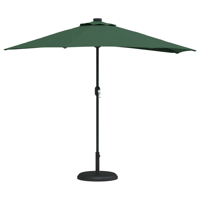 Chargez l'image dans la visionneuse de la galerie, Vidaxl tuinparasol groen 294 x 150 x 224 cm polyester en staal
