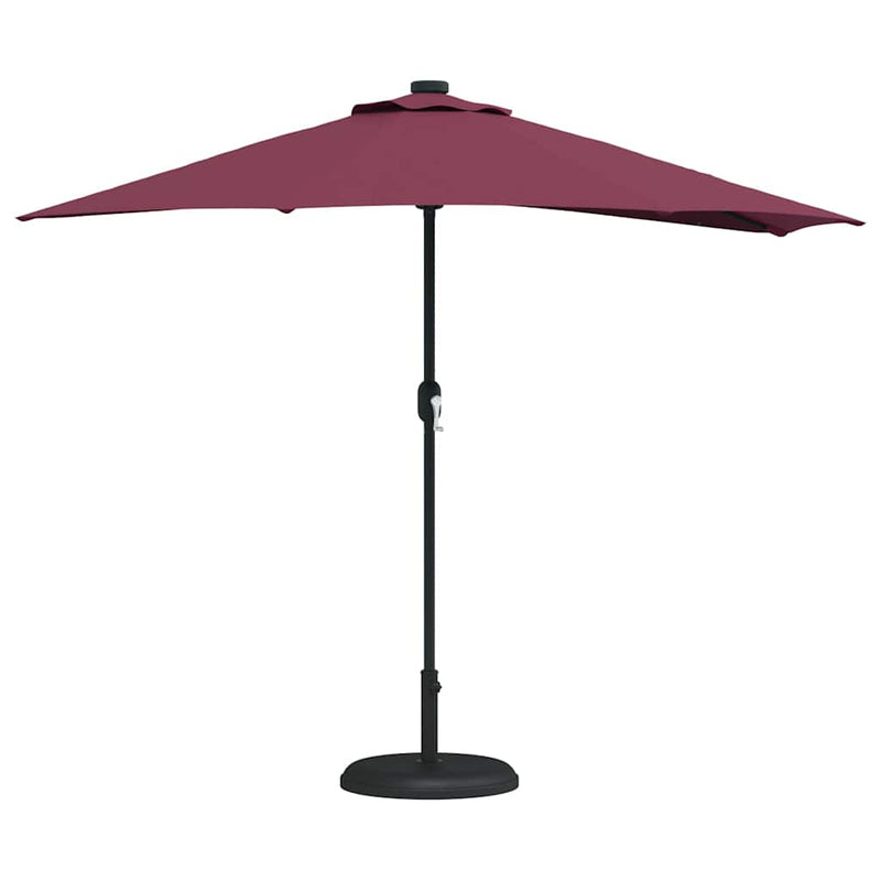 Chargez l'image dans la visionneuse de la galerie, Vidaxl tuinparasol bordeaux rood 294 x 150 x 224 cm polyester en staal
