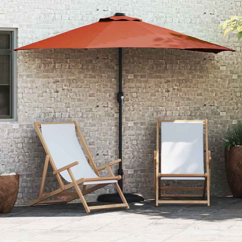 Chargez l'image dans la visionneuse de la galerie, Vidaxl tuinparasol terracotta 294 x 150 x 224 cm polyester en staal
