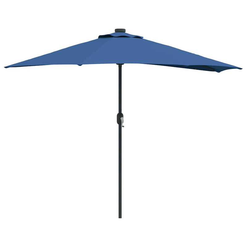 Chargez l'image dans la visionneuse de la galerie, Vidaxl tuinparasol azurblauw 294 x 150 x 224 cm polyester en staal
