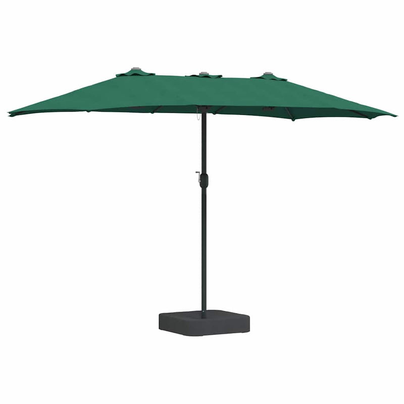 Chargez l'image dans la visionneuse de la galerie, Vidaxl tuinparasol groen 385 x 209 x 244 cm polyester en staal
