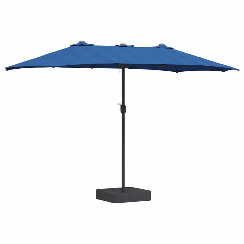 Chargez l'image dans la visionneuse de la galerie, Vidaxl tuinparasol azurblauw 385 x 209 x 244 cm polyester en staal
