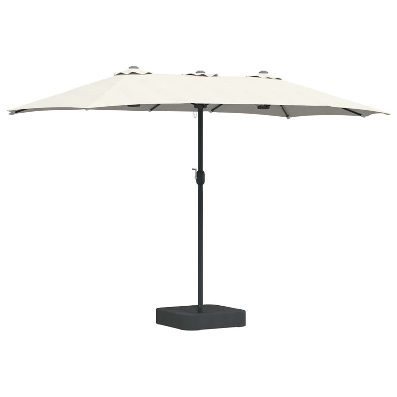 Chargez l'image dans la visionneuse de la galerie, Vidaxl tuinparasol zand en antraciet 385 x 209 x 244 cm polyester
