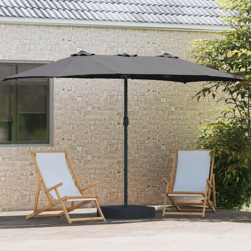 Chargez l'image dans la visionneuse de la galerie, Vidaxl tuinparasol antraciet 385 x 209 x 244 cm polyester
