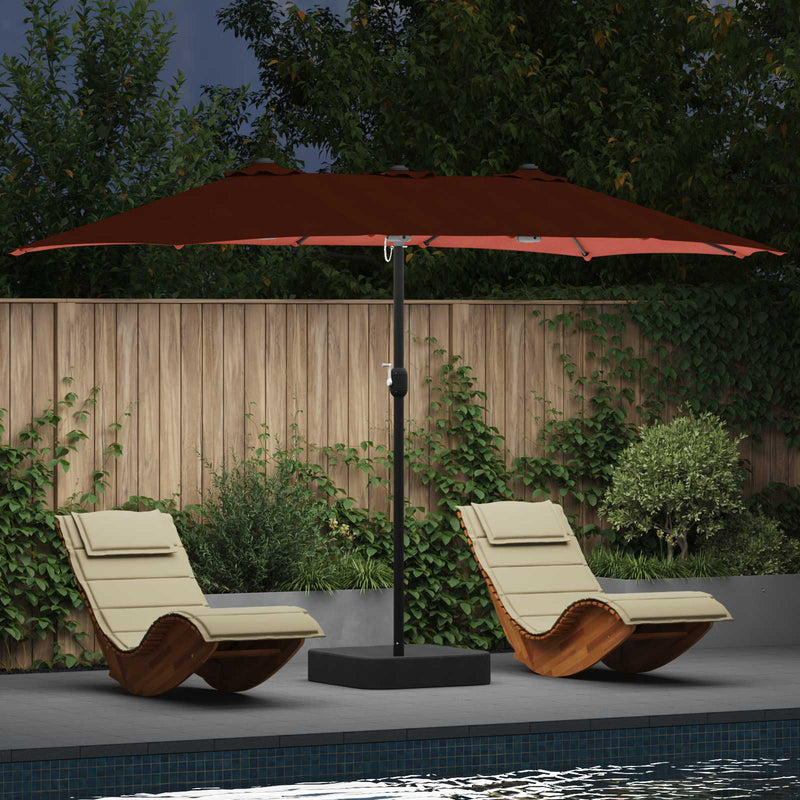 Chargez l'image dans la visionneuse de la galerie, Vidaxl tuinparasol terracotta 385 x 209 x 244 cm polyester
