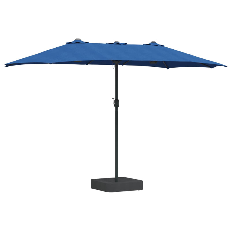 Chargez l'image dans la visionneuse de la galerie, Vidaxl tuinparasol azurblauw 385 x 209 x 244 cm polyester
