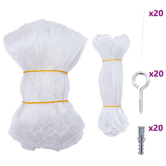 Vidaxl kattennet transparant 6x3 m nylon