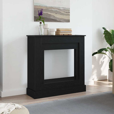 Vidaxl haardombouw 90x30x90 cm spaanplaat zwart eikenkleurig
