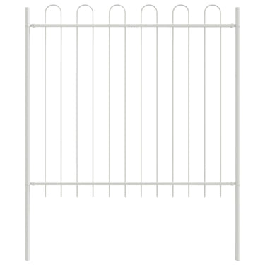 Vidaxl tuinhek 2 pcs wit 3,4 x 1,2 m poedercoating staal